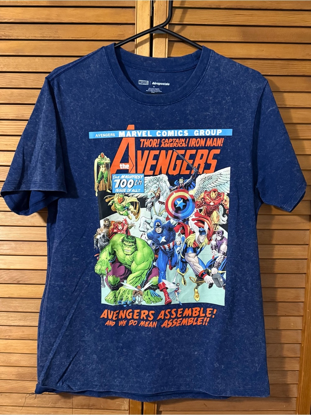 Aeropostale Navy Graphic Avengers Comic Tee